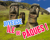 carte virtuelle statue : Joyeuse île de Pâques