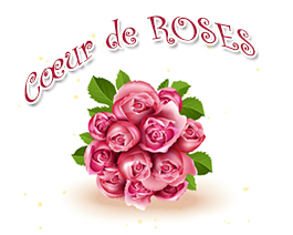 Coeur de roses - carte virtuelle humoristique personnalisable