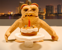 carte virtuelle stop motion : Gateau, Cadeau !