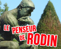 carte virtuelle sketch : Le penseur de Rodin