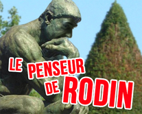 carte virtuelle enfant : Le penseur de Rodin
