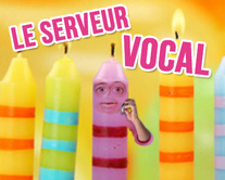 Le serveur vocal - carte virtuelle humoristique personnalisable