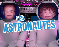 Les astronautes - carte virtuelle humoristique personnalisable