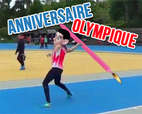 Un anniversaire Olympique - carte virtuelle humoristique à personnaliser