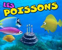 carte virtuelle bougies : Les poissons