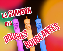 Chanson des bougies bougeantes - carte virtuelle humoristique personnalisable