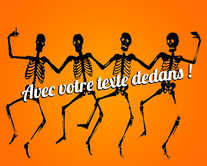 carte virtuelle danse : Les squelettes qui dansent