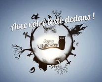 carte virtuelle univers : Jolie carte Halloween
