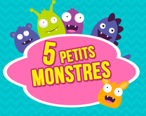 5 petits monstres - carte virtuelle humoristique personnalisable