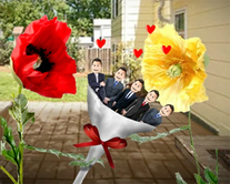 Les fleurs - carte virtuelle humoristique personnalisable