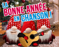 La bonne année en chanson - carte virtuelle humoristique personnalisable