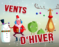 Vents d'hiver - carte virtuelle humoristique personnalisable